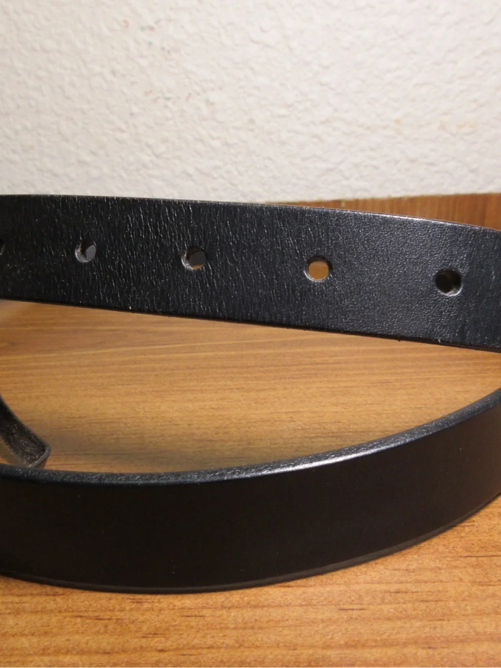 J. Crew Black Leather Belt with Gold Twisted Buckle